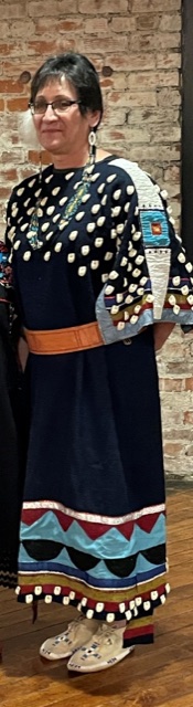 Suzette Shreffler in traditional Northern Cheyenne regalia
